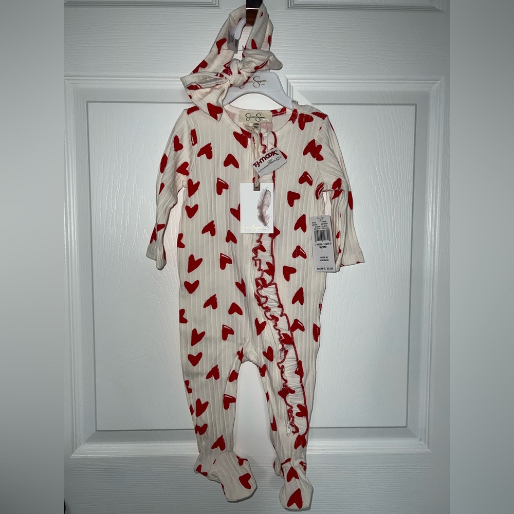 Jessica Simpson One-Piece with Bow 6-9 months NWT